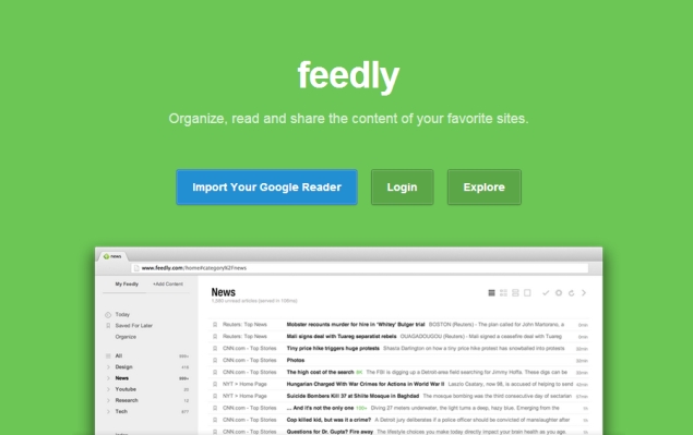 công cụ marketing online Feedly