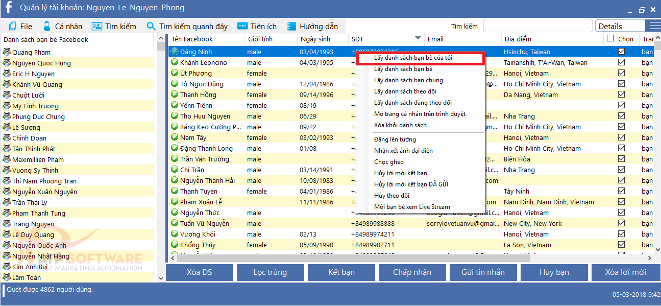 lay ds ban be cua toi - Cách tăng view livestream bán hàng với Simple Facebook