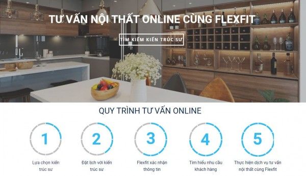 Flexfit kịp thời ra mắt website tư vấn online miễn phí kết nối KTS và khách hàng