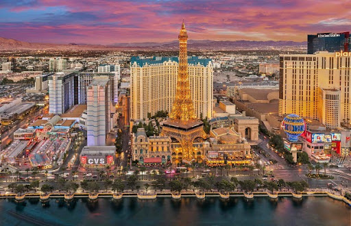 Thiên đường giải trí hoa lệ Las Vegas hấp dẫn (Ảnh: Internet.)