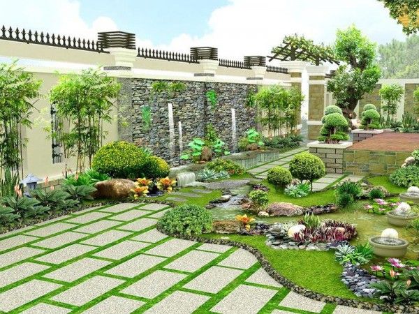 Top 50 mẫu sân vườn đẹp đơn giản hiện đại nhất