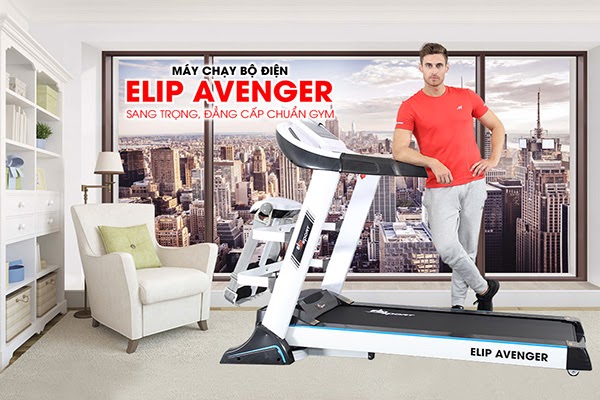 Máy chạy bộ điện ELIP Avenger sang trọng, đẳng cấp
