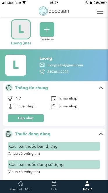 Hồ sơ sức khỏe cho người bệnh và cả gia đình